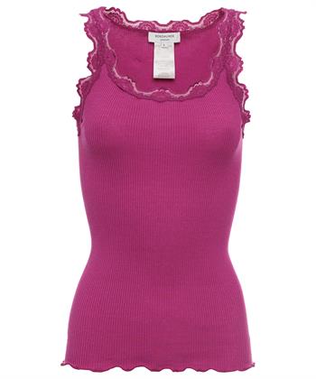 Rosemunde Singlet aus gerippter Spitze und Seide