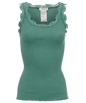 Rosemunde Singlet aus gerippter Spitze und Seide