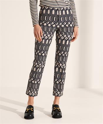 Rosner Cropped Hose Winter Techno Alisa Print