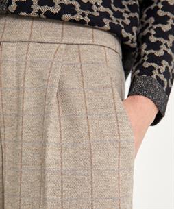 Rosner Flanellhose weites Bein Karo Mara