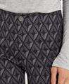 Rosner Hose mit Print und Teilnaht Alisa