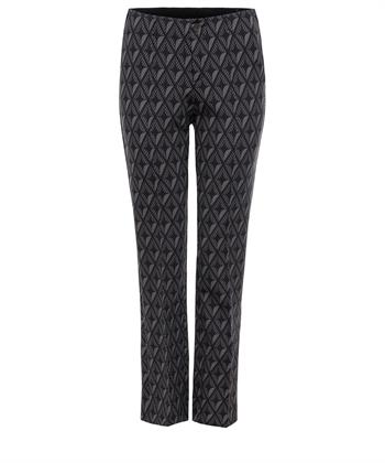 Rosner Hose mit Print und Teilnaht Alisa