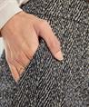 Rosner Hose mit weitem Bein Fischgräten-Lurex Mara