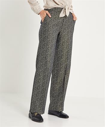 Rosner Hose mit weitem Bein Fischgräten-Lurex Mara
