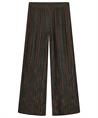 Summum ausgestellte Bundfaltenhose Lurex-Streifen
