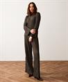 Summum ausgestellte Bundfaltenhose Lurex-Streifen