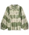 Summum bestickte Bluse Tie Dye Lurex