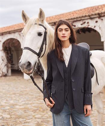 Summum Blazer Nadelstreifen