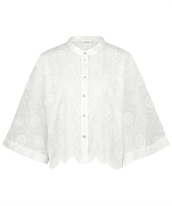 Summum Bluse 3D Blumenstickerei