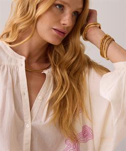 Summum Bluse Baumwoll-Voile mit Stickerei