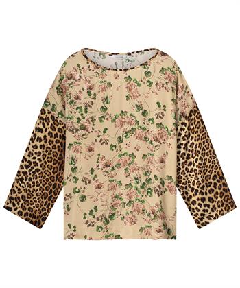Summum Bluse Blumen Panther