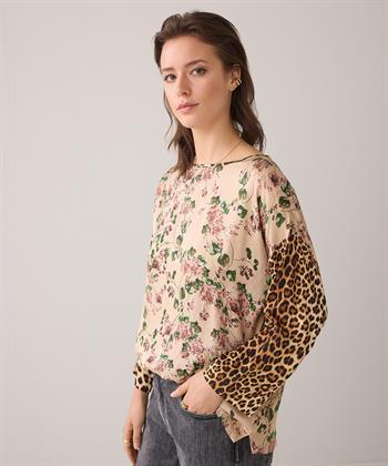 Summum Bluse Blumen Panther