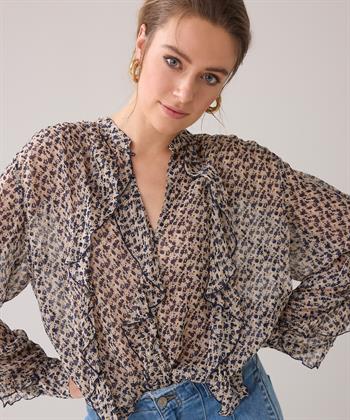 Summum Bluse floralen Rüschen