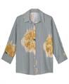 Summum Bluse gestreift Blumen
