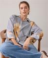 Summum Bluse gestreift Blumen