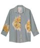 Summum Bluse gestreift Blumen