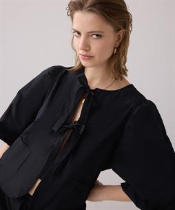 Summum Bluse Jacke Taft Schleifen