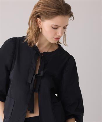 Summum Bluse Jacke Taft Schleifen