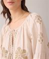Summum Bluse Leinenmischung Stickerei