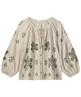 Summum Bluse Leinenmischung Stickerei