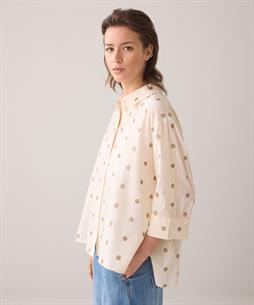 Summum Bluse Lurex Blumen