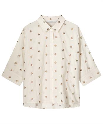 Summum Bluse Lurex Blumen