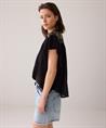 Summum Bluse Lurex Stickerei