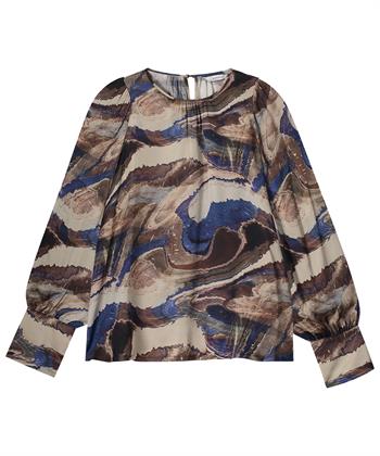 Summum Bluse Marmor Print 2-in-1