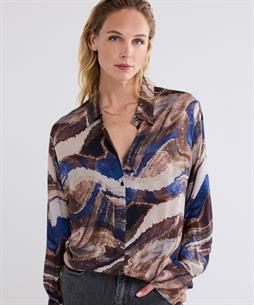 Summum Bluse Marmor Print