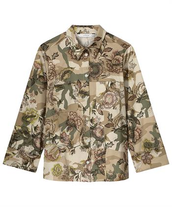 Summum Bluse mit floralem Camouflage Print