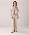 Summum Bluse Print Knopf