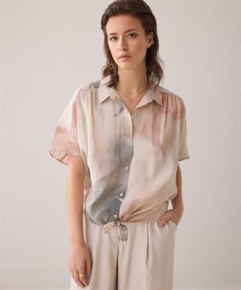 Summum Bluse Print Knopf