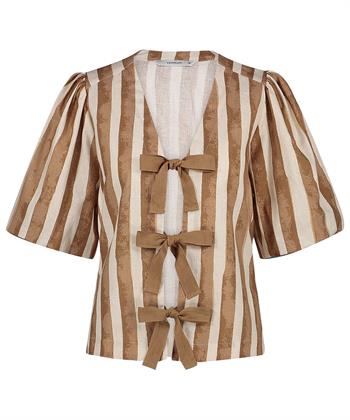 Summum Bluse Schleife Streifen