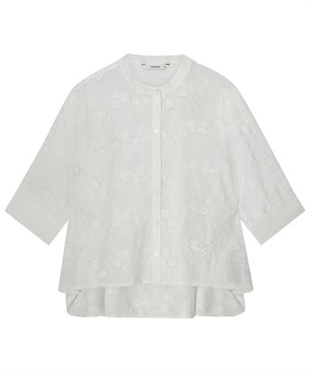Summum Bluse Stickerei Blume