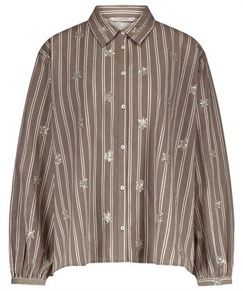 Summum Bluse Streifen Pailletten