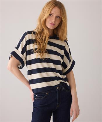 Summum boxy Shirt gestreift
