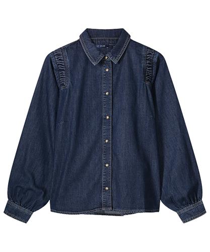 Summum Denim Bluse mit Schulterdetail