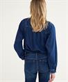 Summum Denim Bluse Schulterdetail
