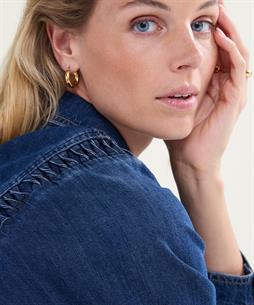 Summum Denim Bluse Schulterdetail