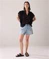 Summum Denim Shorts ausfransend