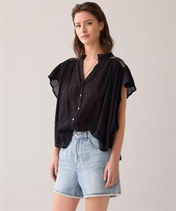 Summum Denim Shorts ausfransend