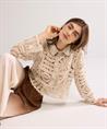 Summum gehäkelte Strickjacke
