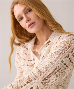 Summum gehäkelte Strickjacke