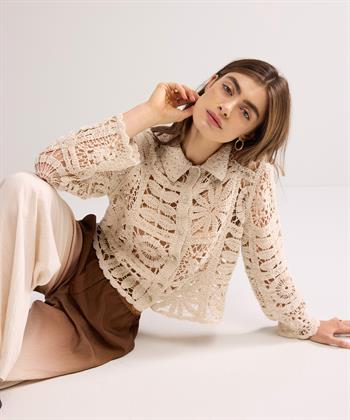 Summum gehäkelte Strickjacke
