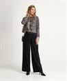 Summum Hose mit weitem Bein Seidenpaspeln Seite