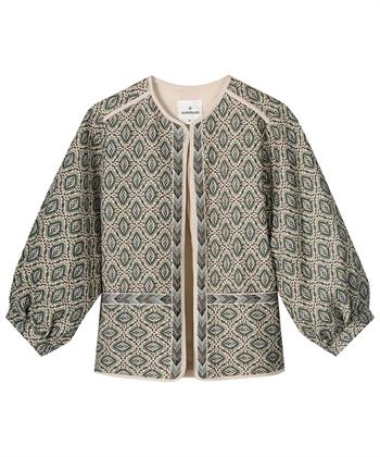 Summum Jacquard Jacke mit Ikat Druck