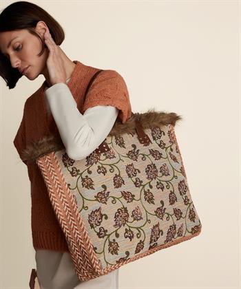 Summum Jacquardtasche Blume