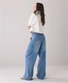 Summum Jeans weitem Bein aus weichem Denim