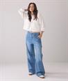 Summum Jeans weitem Bein aus weichem Denim