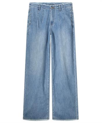 Summum Jeans weitem Bein aus weichem Denim